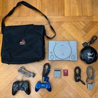 Playstation 1 - 2 controller cavi accessori  borsa