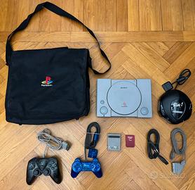 Playstation 1 - 2 controller cavi accessori  borsa