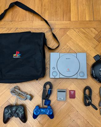 Playstation 1 - 2 controller cavi accessori  borsa