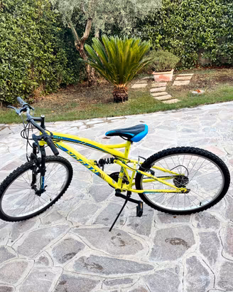Bici MTB 26 gialla e blu