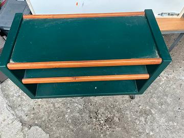Mobile per TV in legno con ruote