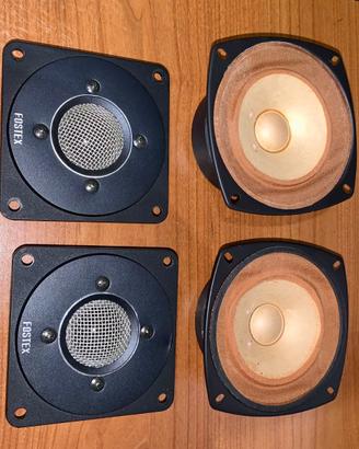 Woofer tweeter fostex speakers