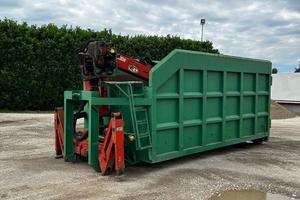 CONTAINER SCARRABILE USATO A CIELO APERTO + GRU