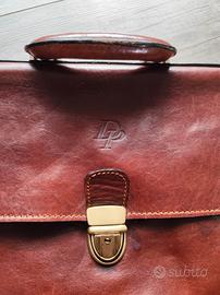 Borsa pc lavoro in vera pelle italiana certificata