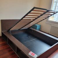 Letto PONGO Oggioni con libreria e vano contenitor