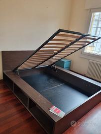 Letto PONGO Oggioni con libreria e vano contenitor