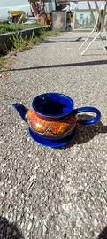 teiera Pagliarini blu arancio