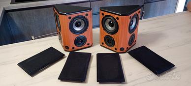 COPPIA CASSE SURROUND ANGOLARI WHARFEDALE 120 WAT.