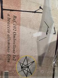 Ombrellone con piastre in cemento