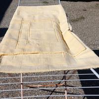 2 tappeti in cotone giallo made in Italy 