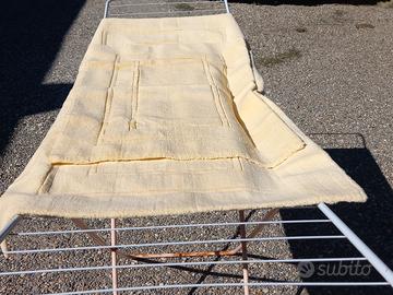 2 tappeti in cotone giallo made in Italy 