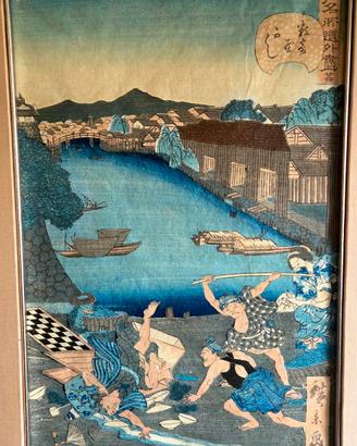 Xilografia Giapponese Originale Utagawa Hirokage