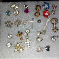 Orecchini mono sia in argento che placcati