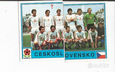 2 figurine Panini Europa 80 squadra Ceskoslovensko