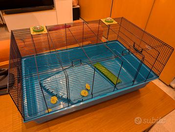 Gabbia XL per criceto + accessori e trasportino
