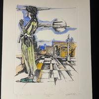 Litografia “Piazza Duomo Forli” 26/40