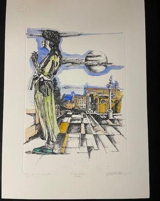 Litografia “Piazza Duomo Forli” 26/40