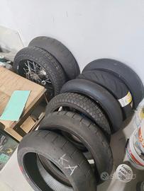 Gomme slick usate motard