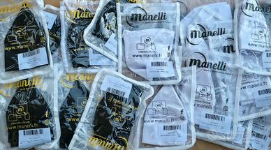 20 calotte per cucina Manelli 10 bianche + 10 nere