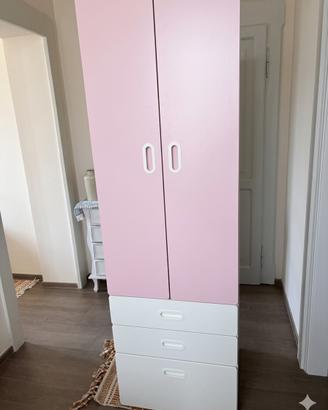 Armadio con cassetti per cameretta bambine