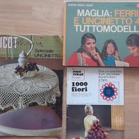 Tre volumi Vintage Maglia e Uncinetto anni 60/70