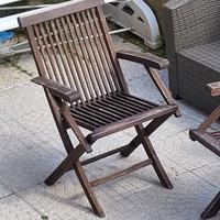 sedie teak pieghevoli 