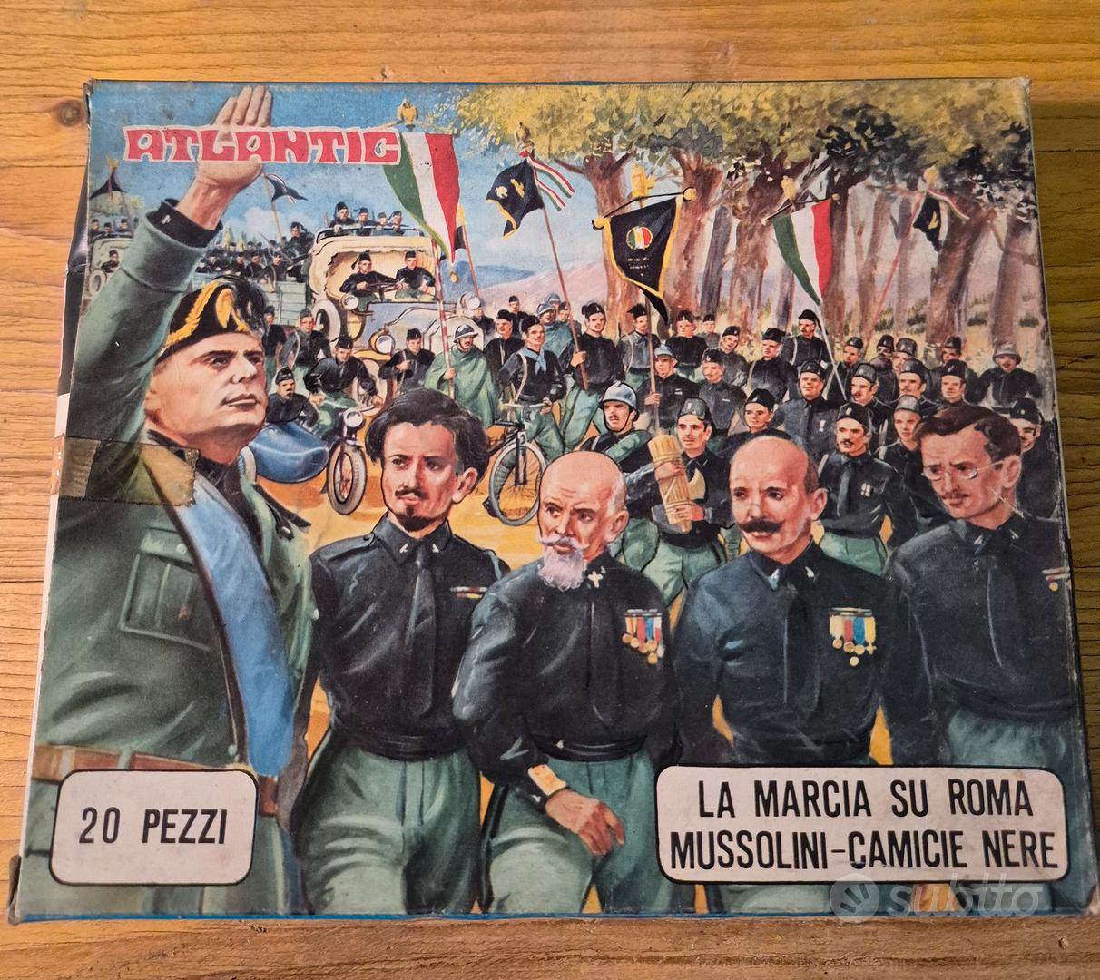Soldats Atlantic 7507 – Mussolini & Camicie Nere – Marcia Su Roma 1/32 – Origine