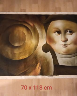 quadro moderno  stile Fernando botero dipinto su t