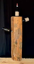 Stock: porta bottiglie vino, trave storica 1700