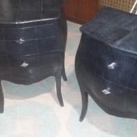 Comodini ginger brown design in pelle