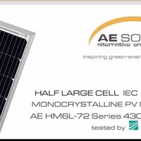 n.5 pannelli fotovoltaici AE SOLAR 450W