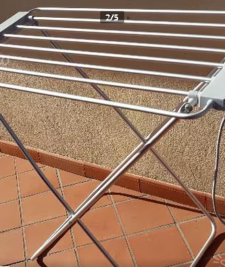 Stendibiancheria Elettrico Pieghevole acciaio Inox