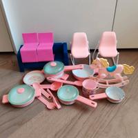 Lotto Accessori Casa Barbie Vintage Mattel 