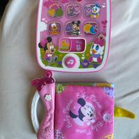 ipad e libro Minnie baby clementoni
