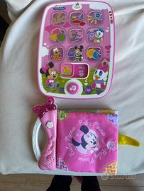 ipad e libro Minnie baby clementoni