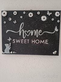 quadretto "home sweet home"