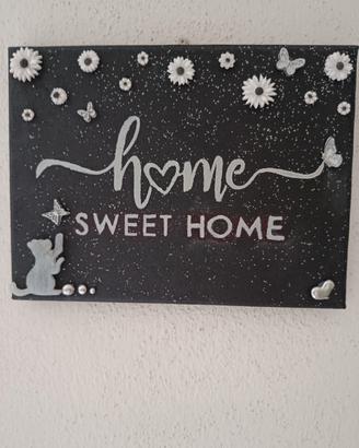 quadretto "home sweet home"