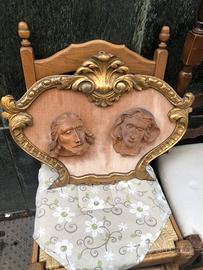Quadro da appendere Gesu e madonna in legno