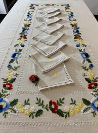 Tovaglia Sfilato Ricamo a Mano