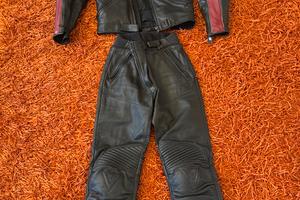 Tuta in pelle da moto donna