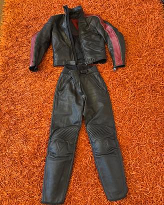 Tuta in pelle da moto donna
