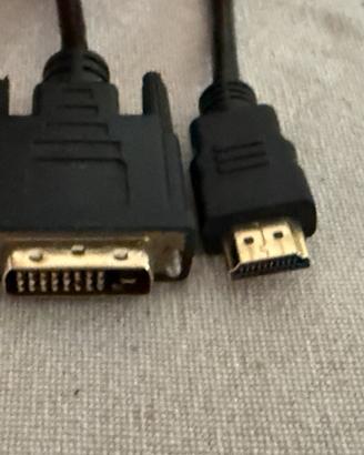 Cavo DVI Hdmi 1mt per computer pc fisso