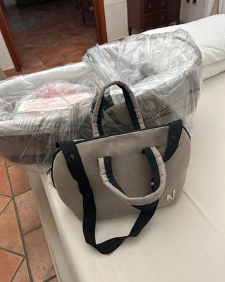 Tris passeggino chicco e culletta + borsa Neo