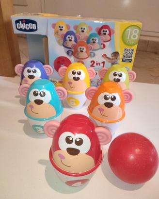 Gioco bowling chicco monkey strike