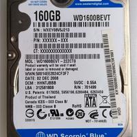 Hard disk 160GByte 2.5" SATA Western Digital BLUE