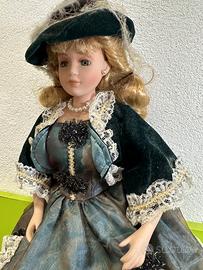 Bambola da collezione in ceramica anni ‘50 - h40cm