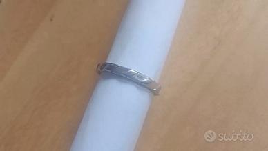 Fedina oro bianco inizio anni 90