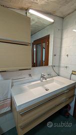 arredo bagno completo di specchio con led 