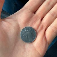 Moneta da 100 lire Minerva del 1955