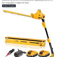 Alloyman Tagliasiepi a batteria telescopico